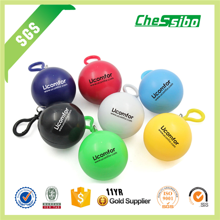 wholesale promotional custom disposable balled rain coat