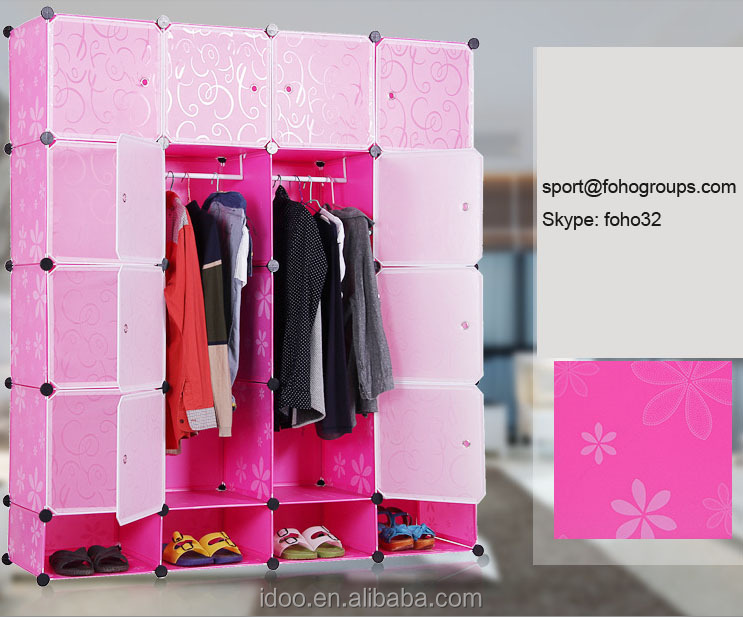 Clear Plastic Material Wardrobe Eco Friendly Decorative Material