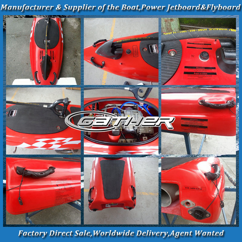 ce認証取得2014年熱い販売の赤い色110cc4ストロークのパワースキージェットボード問屋・仕入れ・卸・卸売り
