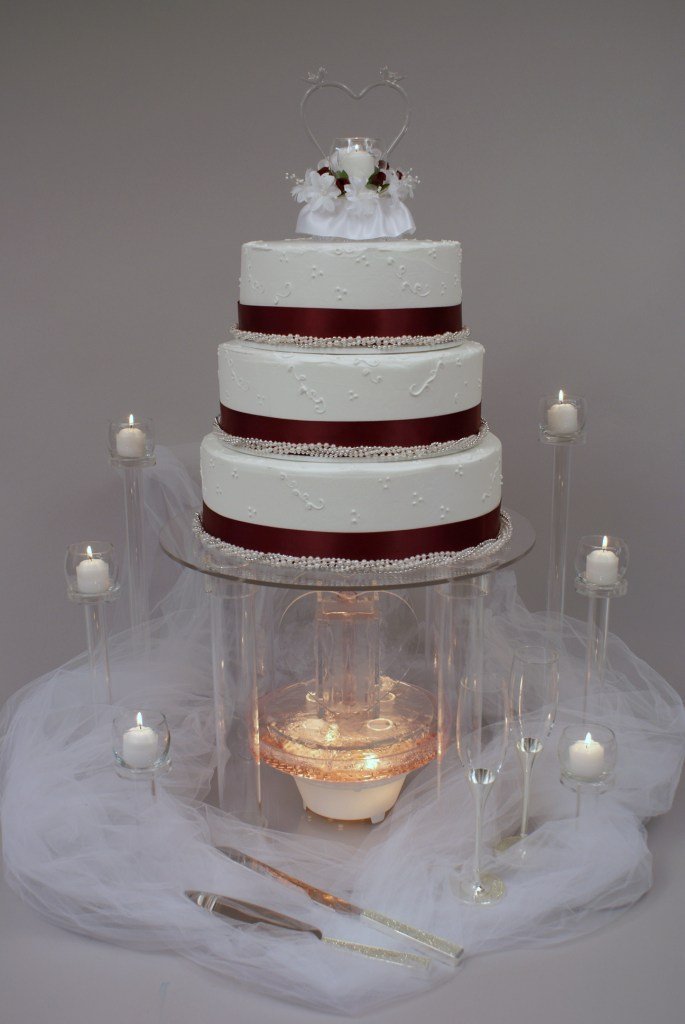 Custom Sizes Available Crystal Clear Acrylic Cake Stands With Lights Buy Lighted Acrylic Cake