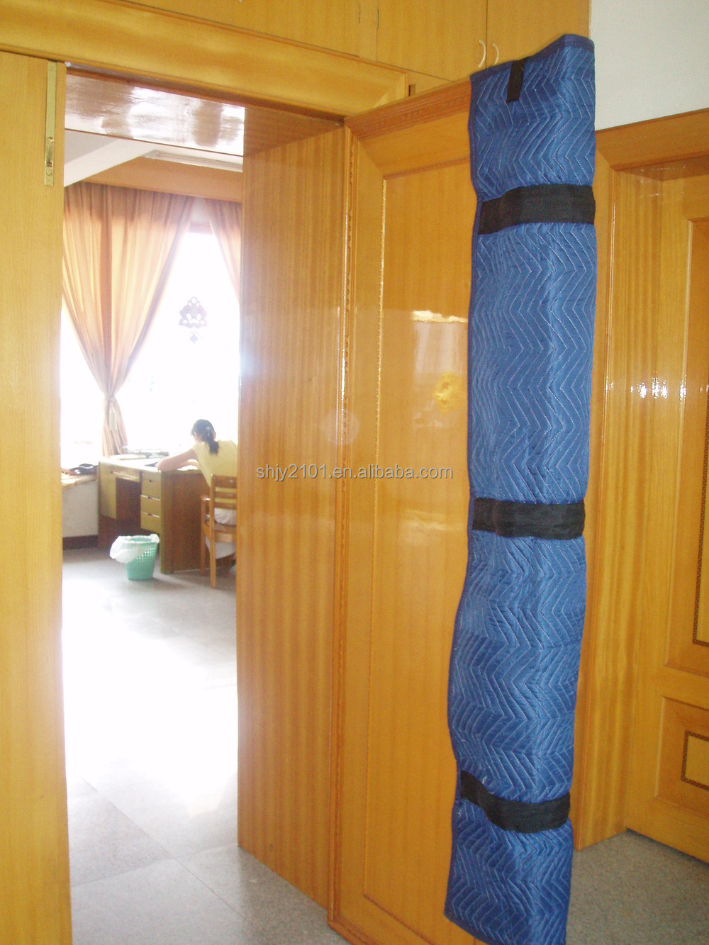 安い価格ブルー2015付き不織布リサイクルコットン72''x80''内側をカバーする家具移動毛布仕入れ・メーカー・工場