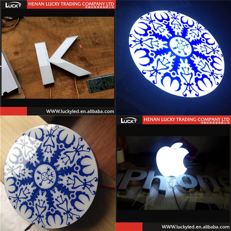 アルミ + アクリル + led材料と回転、 ラウンド 、長方形、 楕円、 スクエア形状3d アクリル チャンネル サイン仕入れ・メーカー・工場