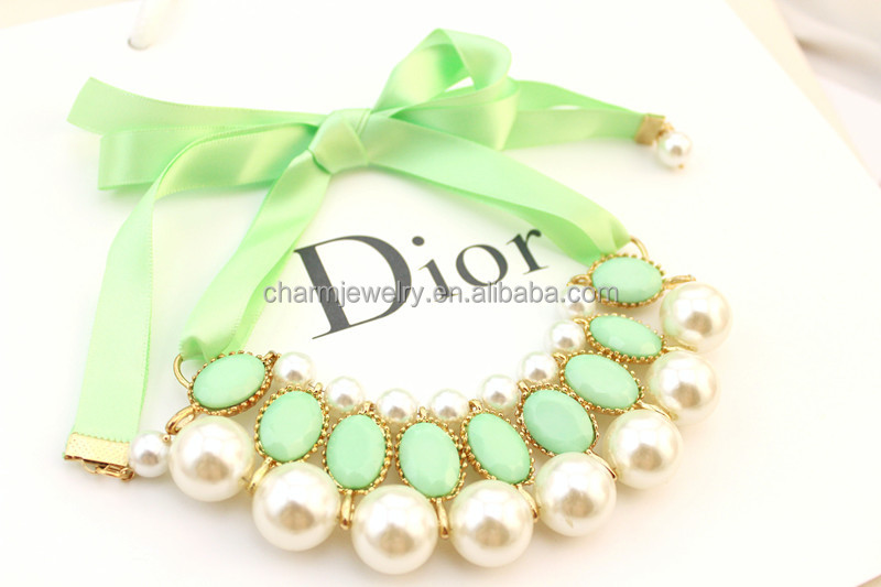 ファッショントレンド2014年sn056アクリル真珠のネックレスジュエリーのネックレス問屋・仕入れ・卸・卸売り
