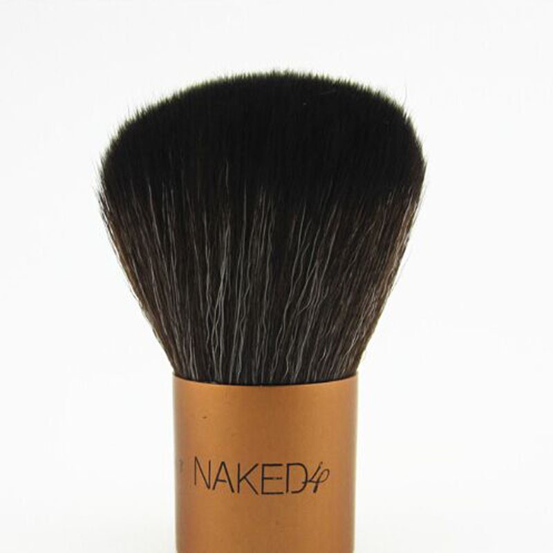 ホット 1 ピース新しい naked4歌舞伎メイク ブラシ ゴールデン ハンドル合成歌舞伎メイク アップ ブラシ付き pu バッグ 問屋・仕入れ・卸・卸売り