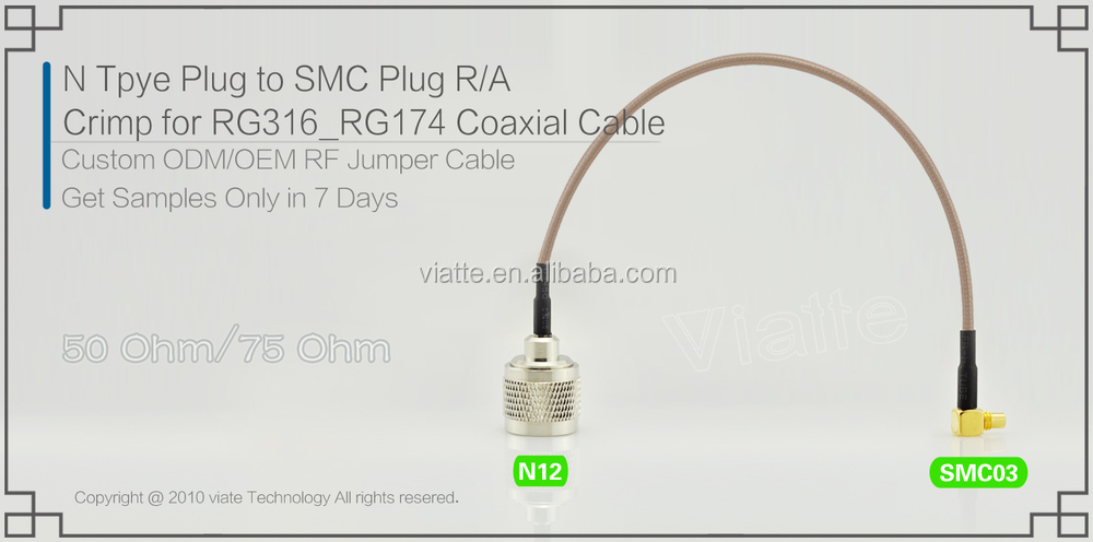 高品質n型プラグ/smcに男性の性別プラグ/maler/に圧着力をrg316_rg17用同軸ケーブルのコネクター仕入れ・メーカー・工場