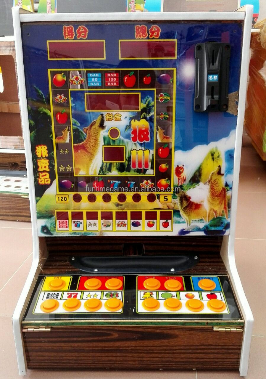 Coin slot game machine cards poker size