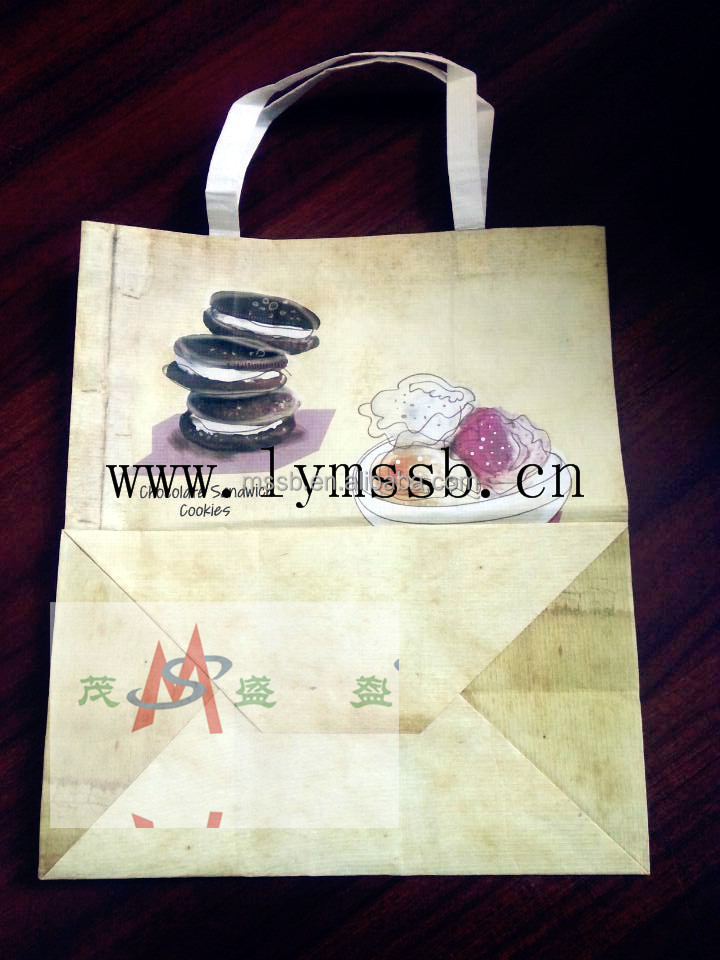 2014 NEW ARRIVAL environmental warp and weft paper bag
