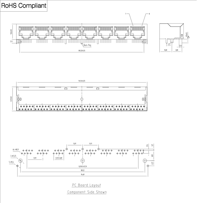 R/90度のシールドrj458ポート10p8cモジュラージャック仕入れ・メーカー・工場