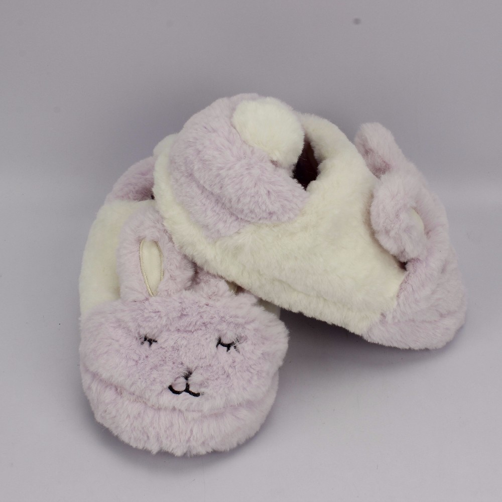 冬の室内スリッパふわふわかわいいぬいぐるみウサギ形状ベッドルームスリッパ仕入れ・メーカー・工場
