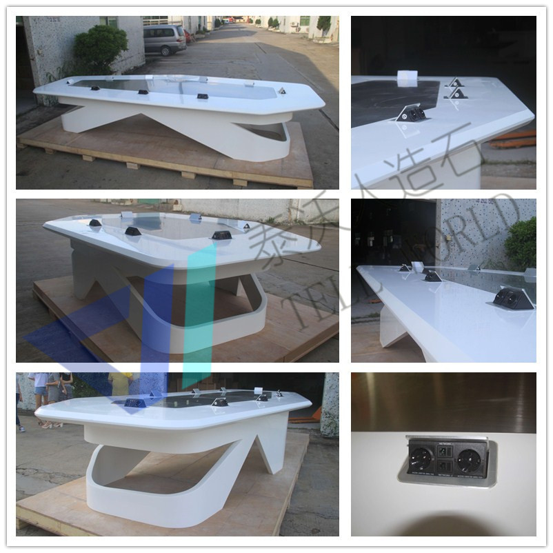 アクリル固体表面現代のu形の会議テーブル仕入れ・メーカー・工場