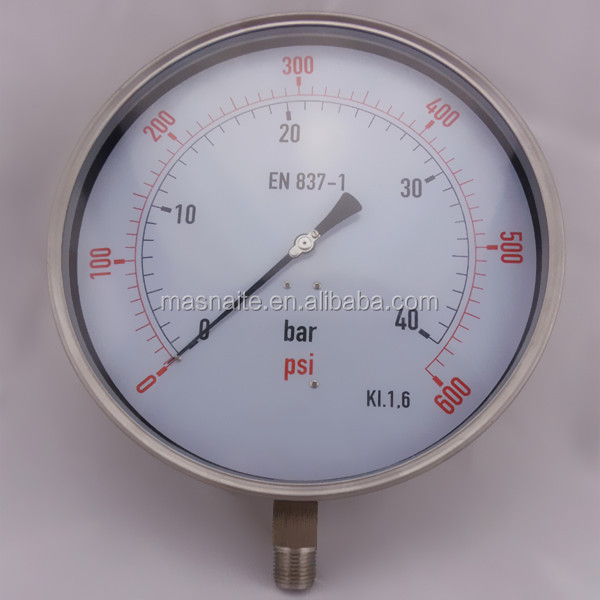 Large Dial Steam Boiler Pressure Gauge Bar,10" Manometer Gauge Buy