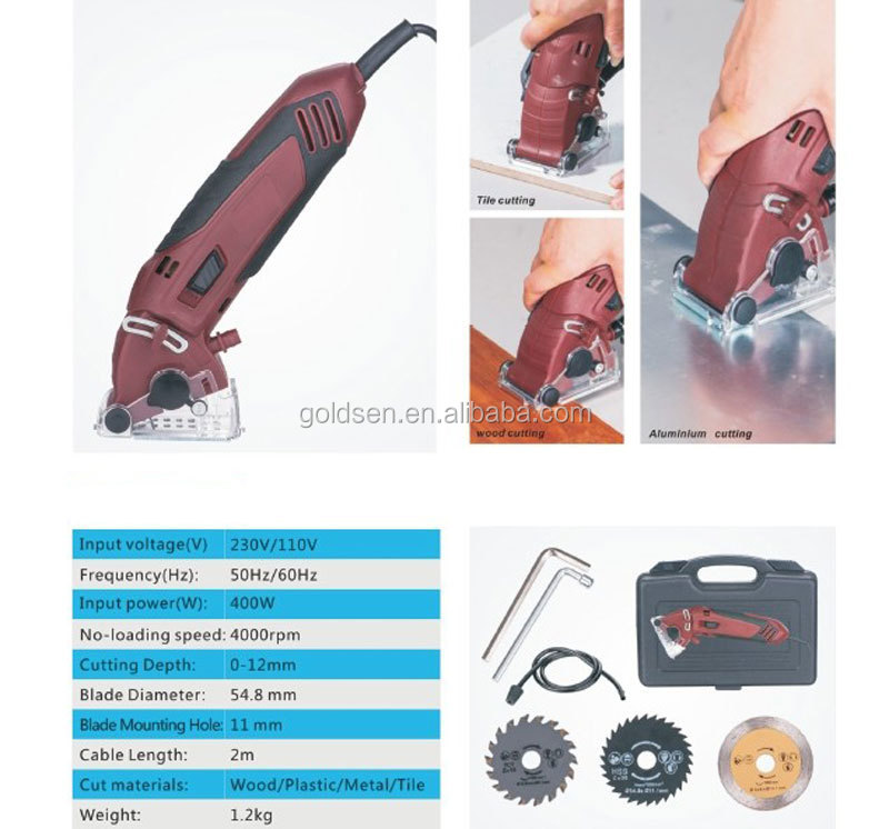 54.8mm 400w As Seen On Tv Mini Circular Saw Multifunction Oscillating