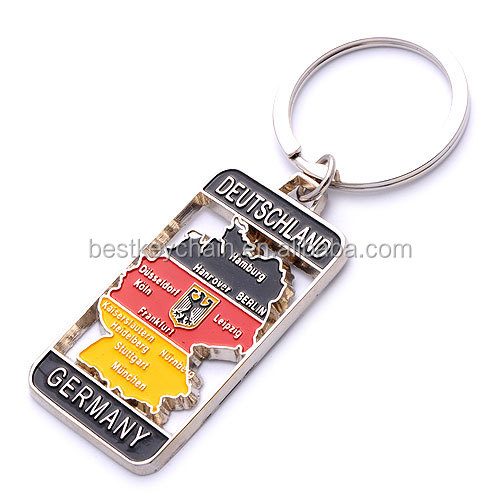metal souvenir custom keychain heart shaped