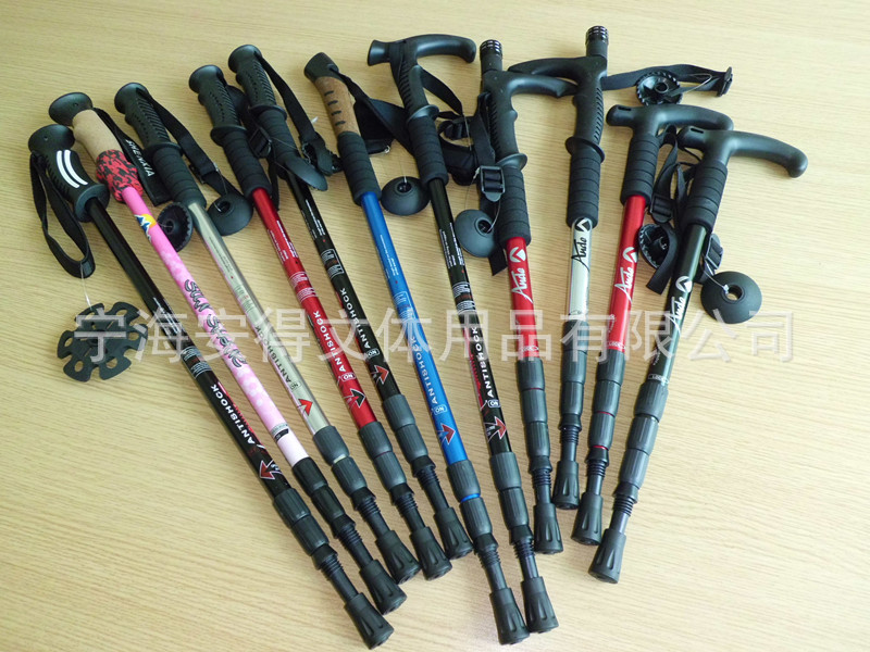 の供給3コルクeva迷彩ハイキングトレッキングポールハンドルアルミ杖7075工場卸売問屋・仕入れ・卸・卸売り