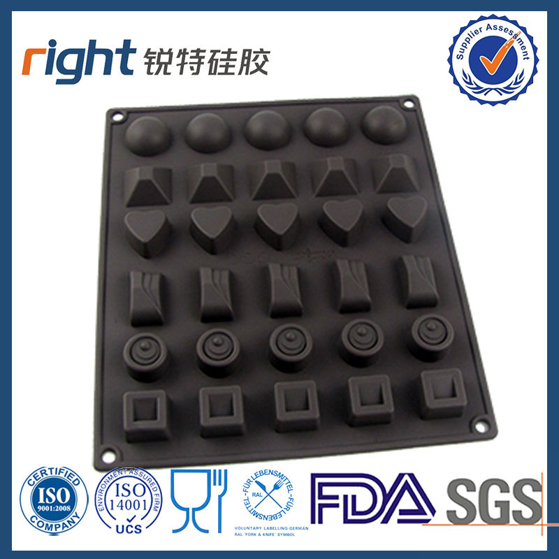 different shape silicone chocolate bar mould