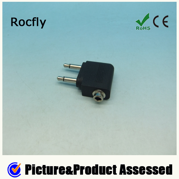 飛行機3.5mm2ヘッドホンイヤホンモノラルジャックピンソケットアダプタステレオジャックへ仕入れ・メーカー・工場