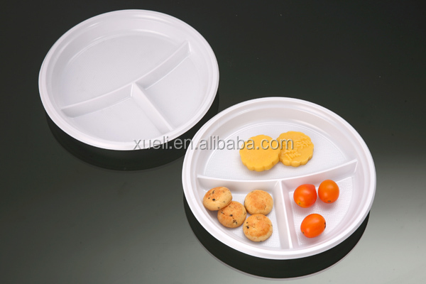 インチホット販売7クリスマスのための使い捨てのプラスチック板( ps)問屋・仕入れ・卸・卸売り