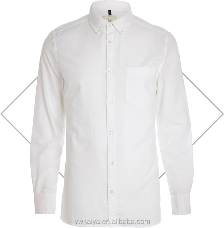 の男白い2014年モデル柔らかい襟オックスフォード古典的なシャツ問屋・仕入れ・卸・卸売り