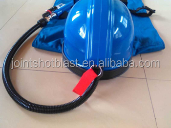 respirator air helmet suit blasting supplied tm joint sandblasting sand