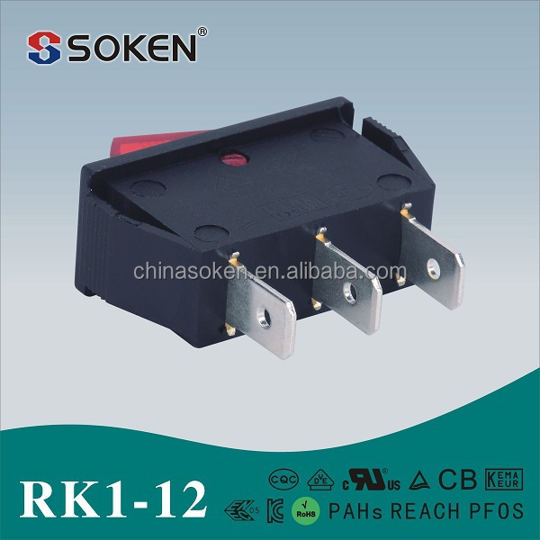 SOKEN SPST/SPDT ON-OFF/ON-ON 125V/250V 給湯器用 ロッカスイッチ仕入れ・メーカー・工場