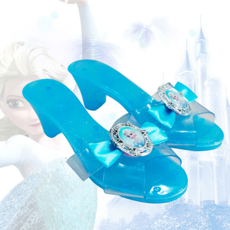2014年、 子供のハイヒール、 最新のおもちゃのためのハイヒールの靴の子供の靴で冷凍のエルザ/王女の靴問屋・仕入れ・卸・卸売り