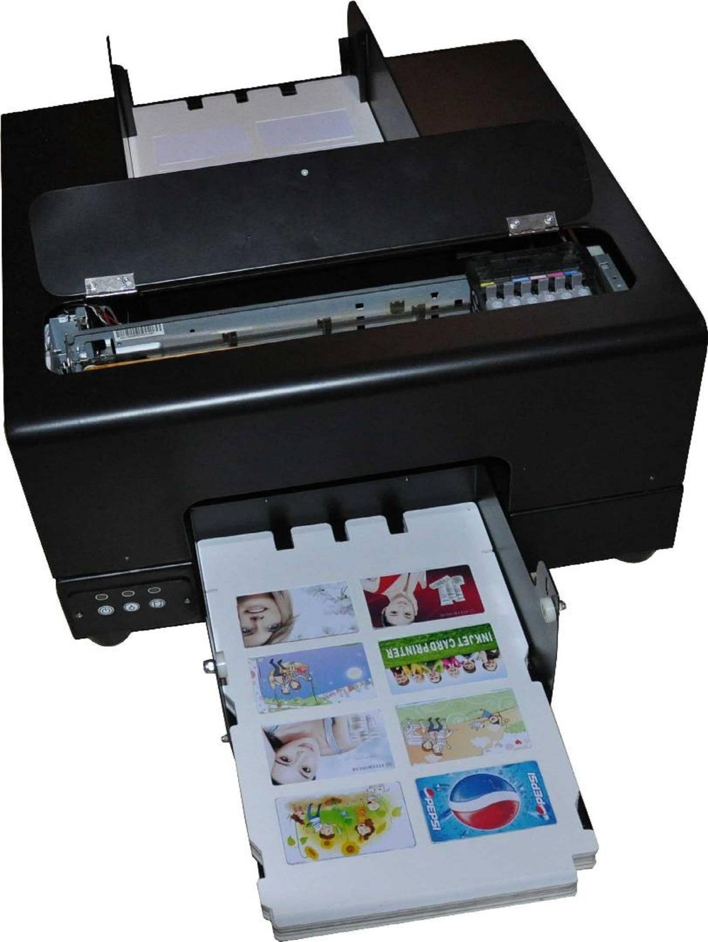 Manual Id Card Auto Inkjet Printer Used To Print Inkjet Pvc Card Or Cd