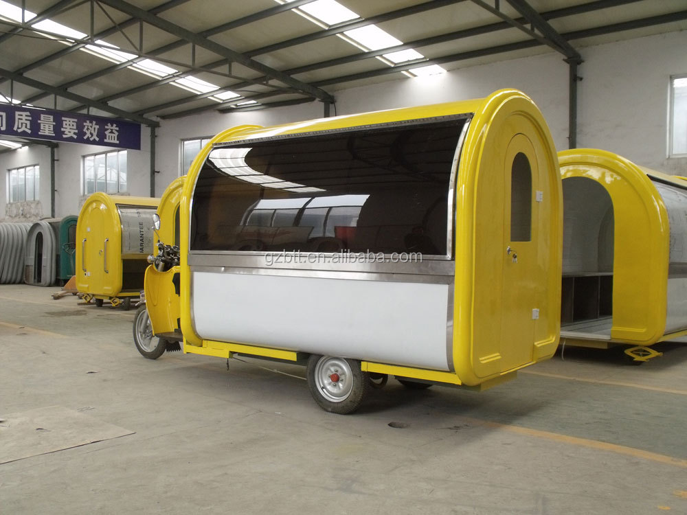 La vendita ambulante carrello per hamburger/pollo cotto ... Carrello per la frutta