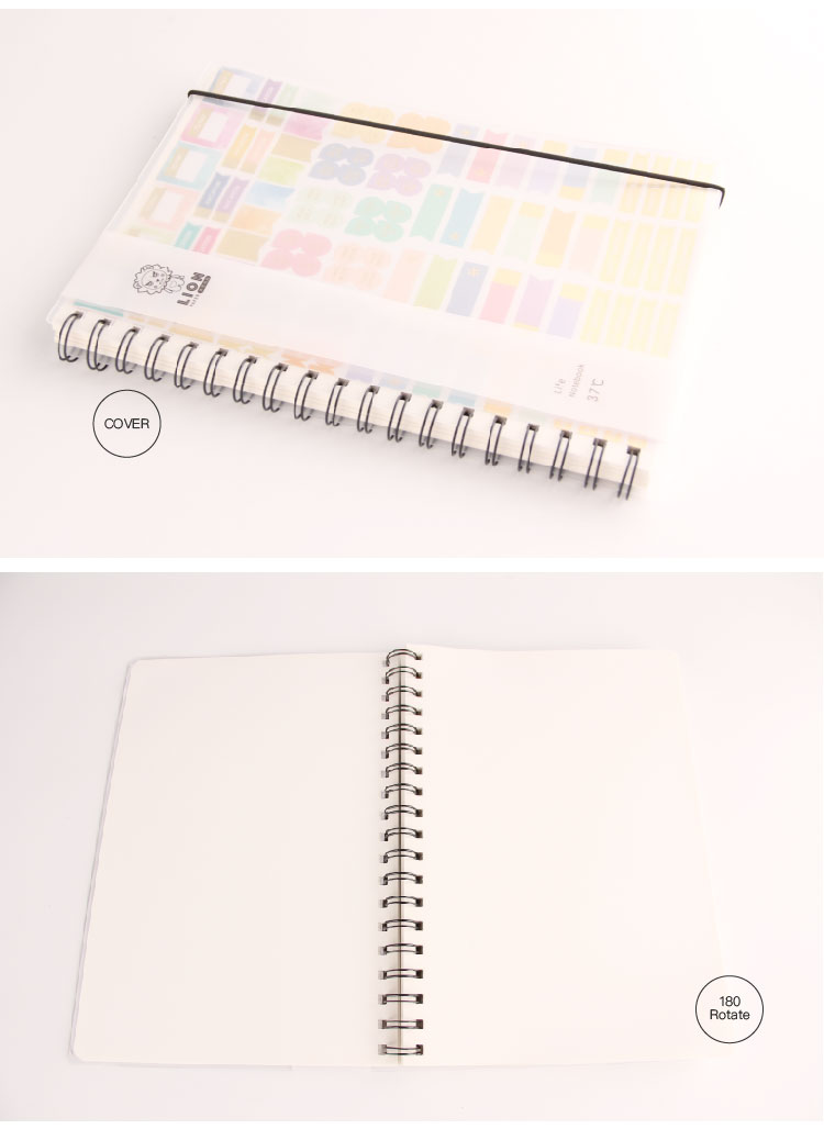 hardcover spiral notebook