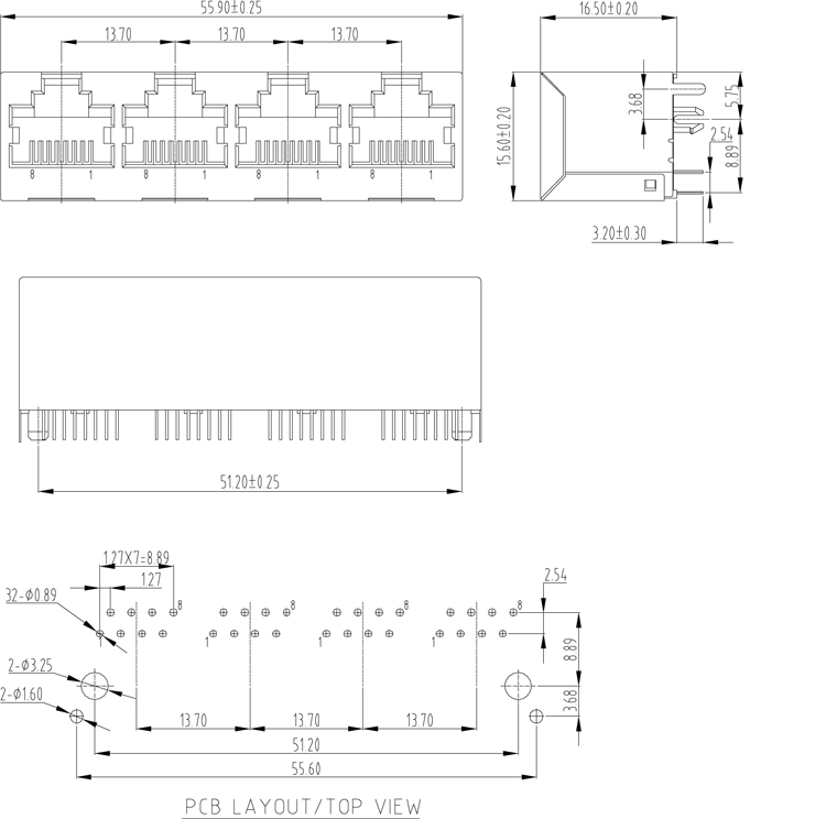 ポートマルチシールドrj451*4メスコネクタ仕入れ・メーカー・工場