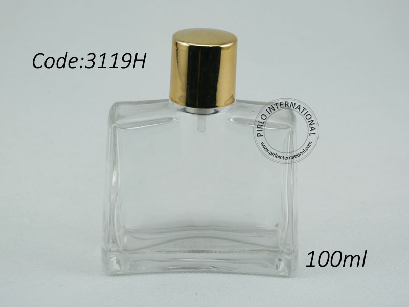 100ml用の正方形のガラスボトル香水スプレー付き問屋・仕入れ・卸・卸売り