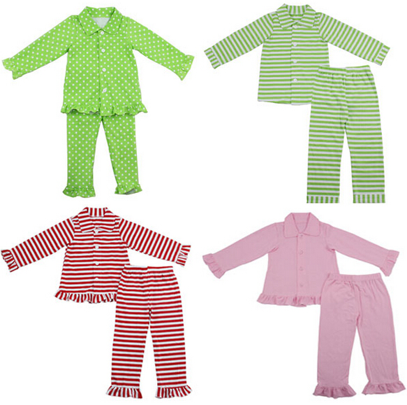 ユニークな子供の服の綿の子供のパジャマ子供100pijamas赤、 緑、 ピンク、 夜用パジャマパジャマ子供仕入れ・メーカー・工場