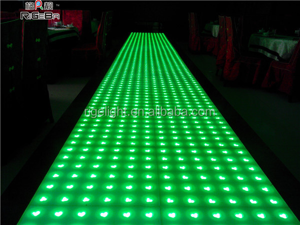 6060cmledのダンスフロア、 結婚式のledのフロアタイル、 の光フローリングの上階問屋・仕入れ・卸・卸売り