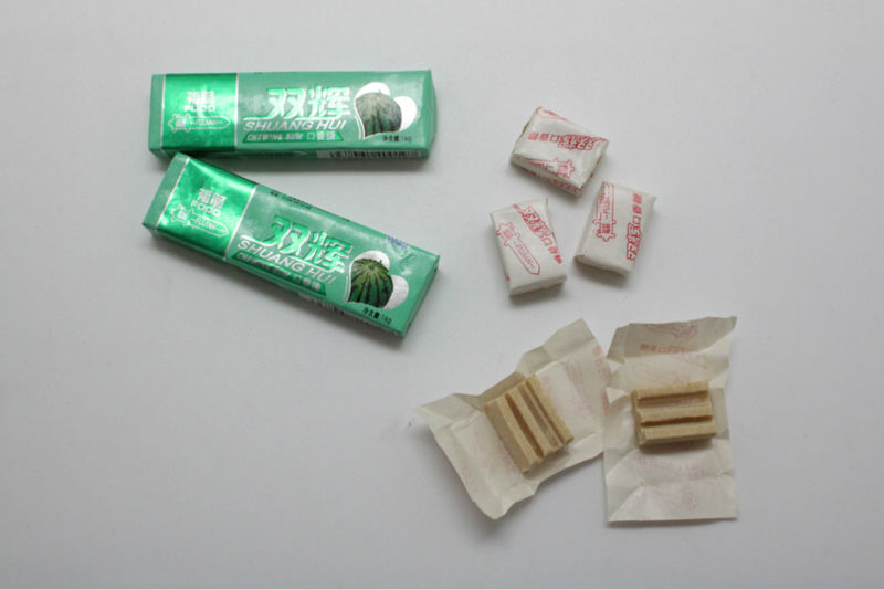Bazooka bubble gum, pellet chewing gum Base