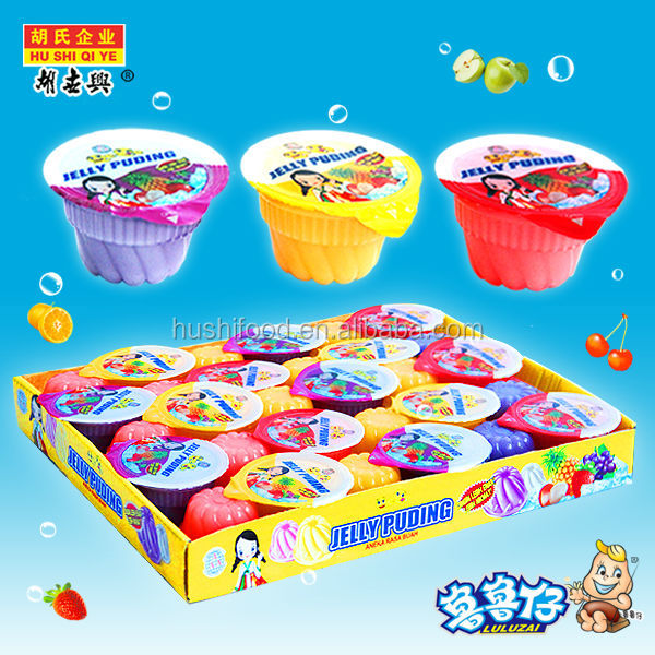 Jelly Assorted Fruit Jelly Pudding Cup Assorted Fruit Jelly 38g