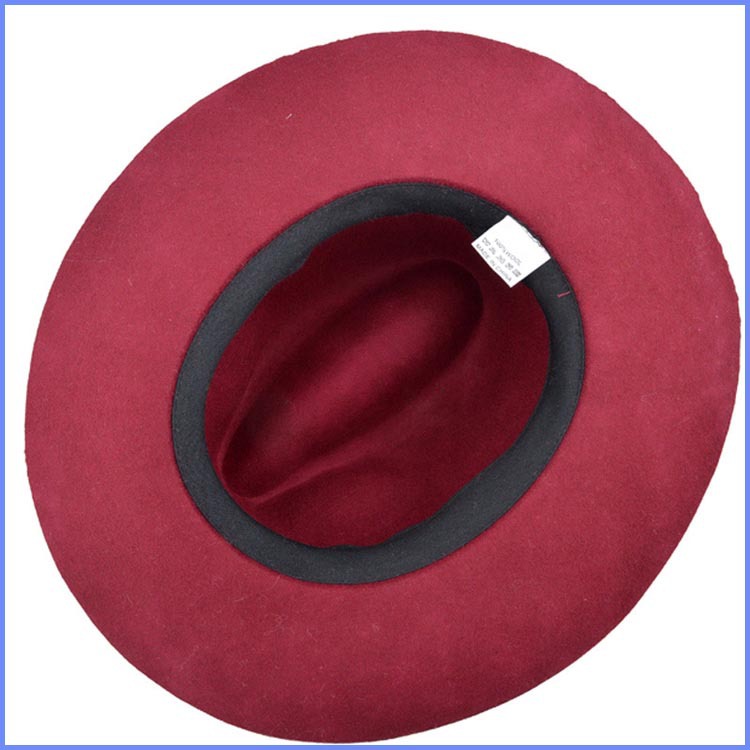 広いつばのフェドーラ帽、 男女兼用安い卸売純粋な広いつばのフェドーラ帽仕入れ・メーカー・工場