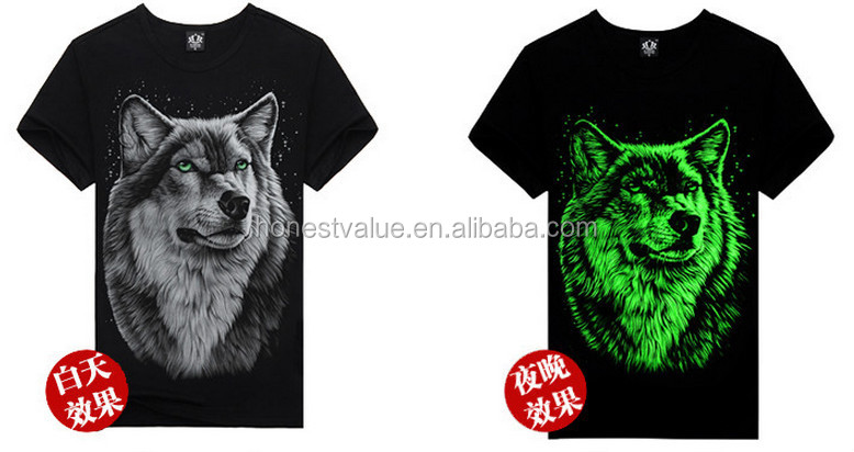 トップグレード2015カスタムデザイン安い卸売3d発光tシャツのために印刷仕入れ・メーカー・工場