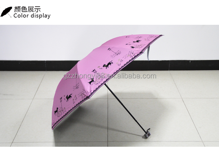 『23紫外線保護猫の印刷手動オープンsal用空気傘/の雨の傘問屋・仕入れ・卸・卸売り