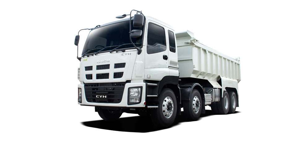6*4dump truck isuzu genlyon heavy duty dump truck