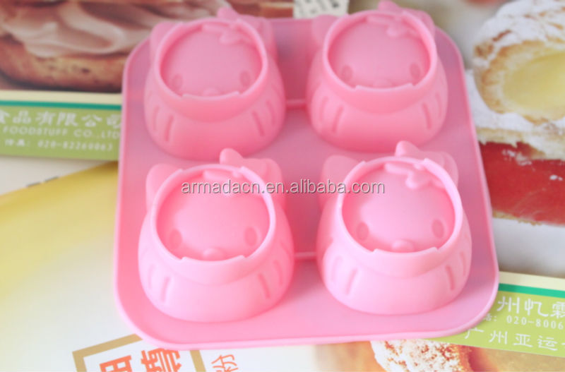 AI-I109 Multi-function eco-friendly house shaped silicone lace molds for cake decorating