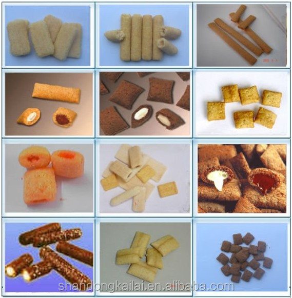 corn puffs machines/core filling snack machinery /corn flour snack