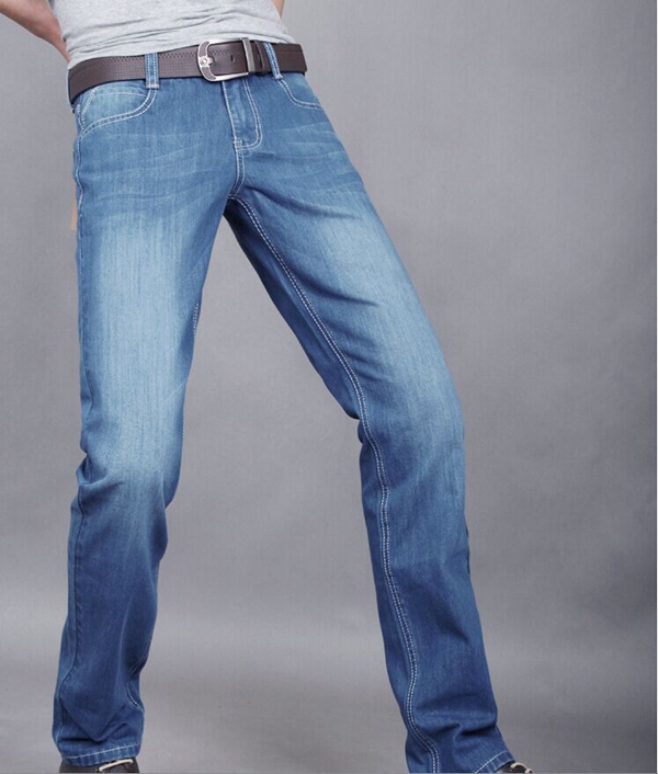 中国工場oemカスタマイズされた洗浄された青カジュアルなジーンズ仕入れ・メーカー・工場
