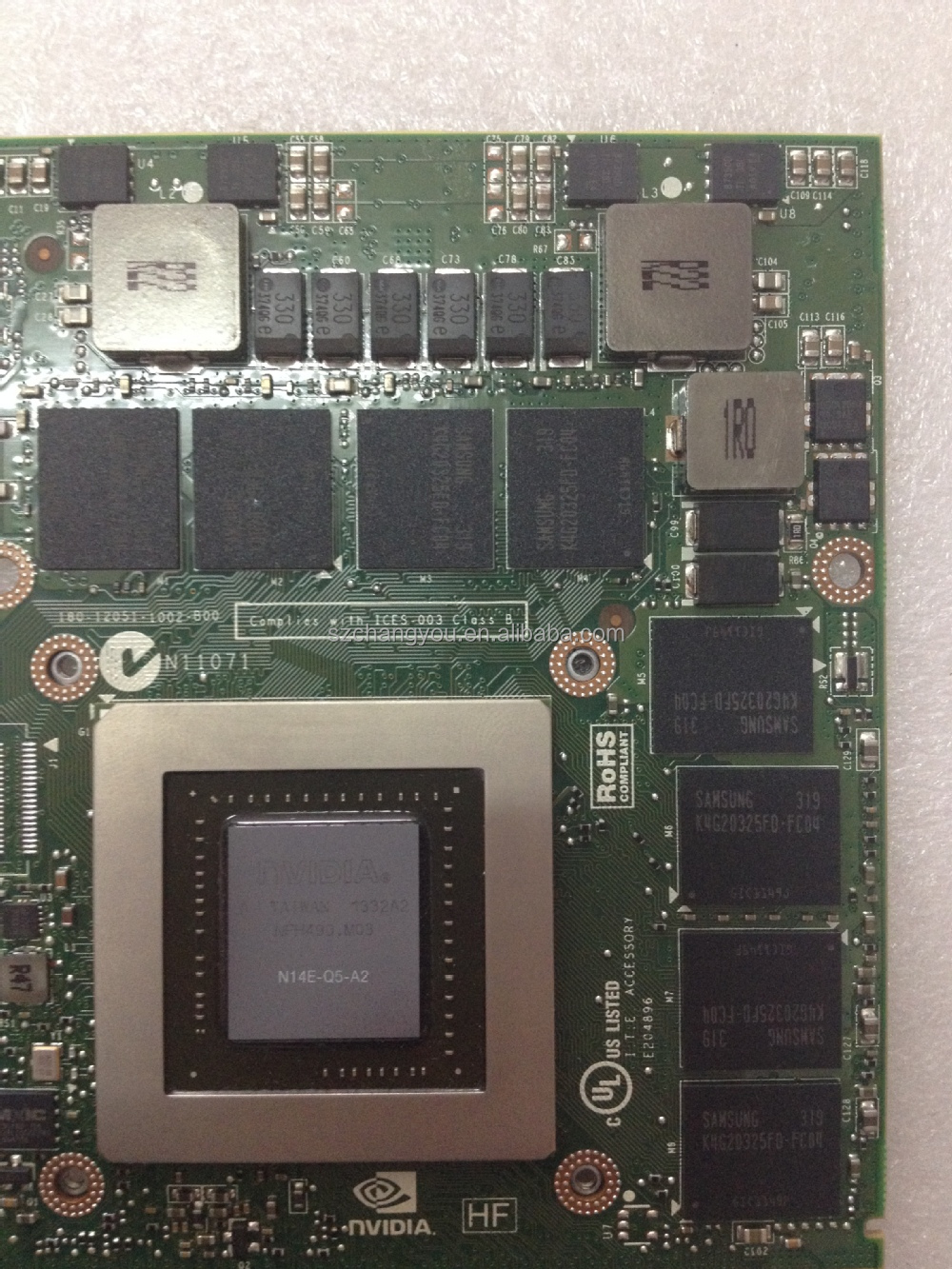 p/n:t9v0c nvidia quadro k5000m 4gb n14e-q5-a2 laptop video card