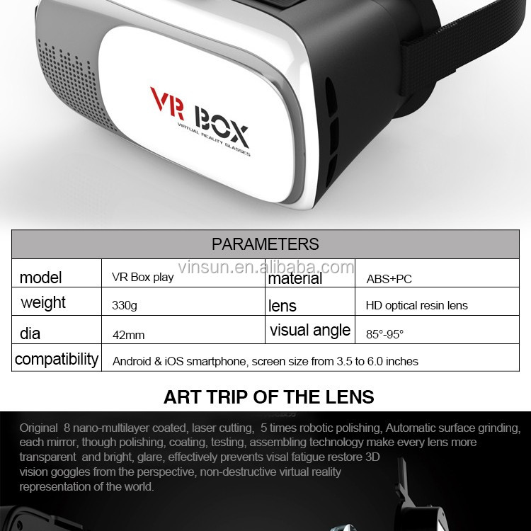 Vrボックス2.0バージョン仮想現実3dメガネ用スマートフォン仕入れ・メーカー・工場