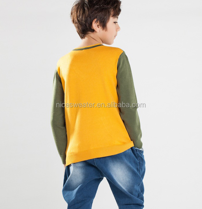 卸売男の子の子供の子供のファッション2014年プルオーバーのセーター編みパターン仕入れ・メーカー・工場
