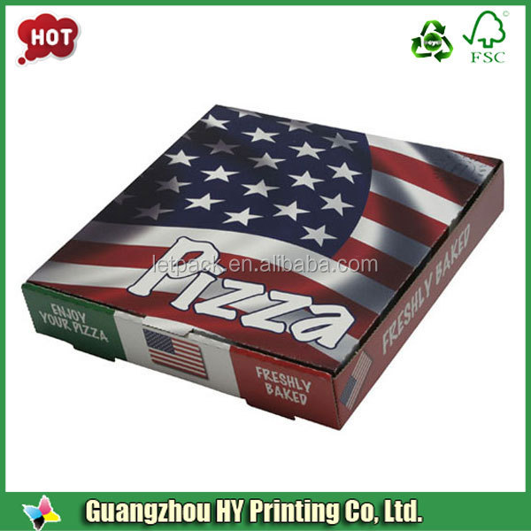 Cheap Standard Inch Custom Printed Corrugated Pizza Box