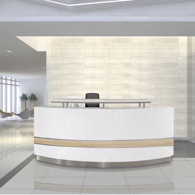 Modern White Reception Desk Office Furniture Office Counter Design