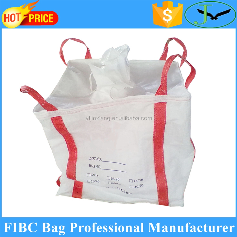 100% polypropylene factory price top spout 1 ton big bag