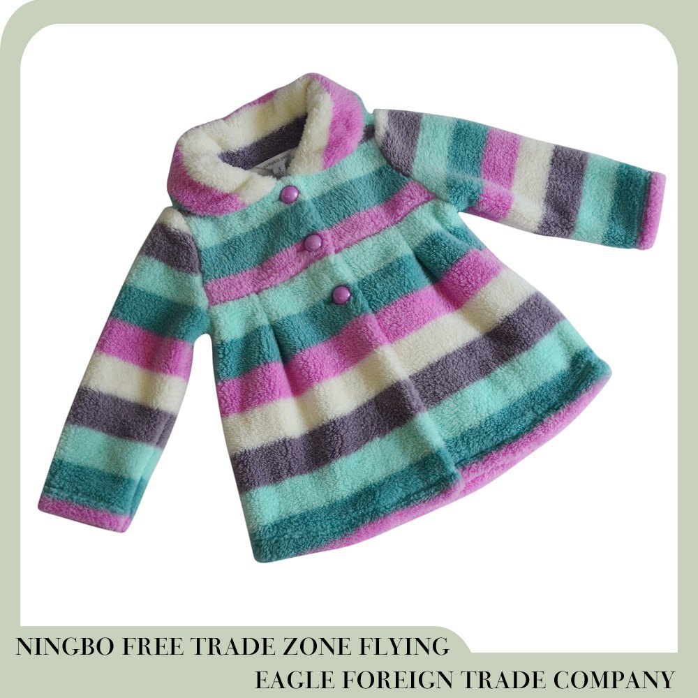 フライングイーグル寧波高品質毛皮で覆われた幼児の女の子のコート仕入れ・メーカー・工場