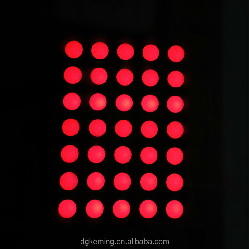 Ultra bright 5x7 array dot 3.0mm 1.9mm matrix round led display module