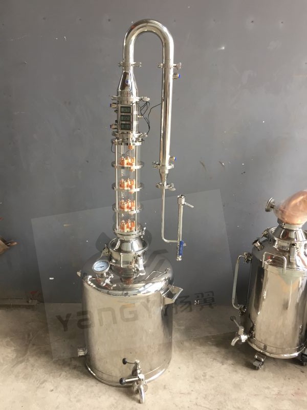 New Type 2'' 3'' 4'' Glasses Moonshine Stills With Copper Bubble Plate
